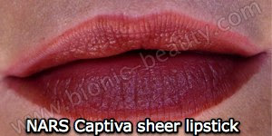 NARS lipstick in Captiva