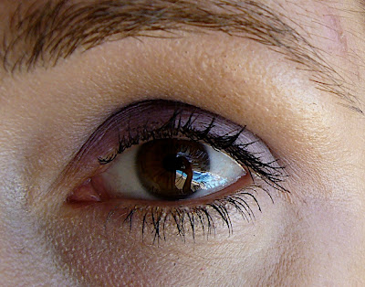 Bionic Beauty blog creates a Purple eye makeup look with Spell Cosmetics