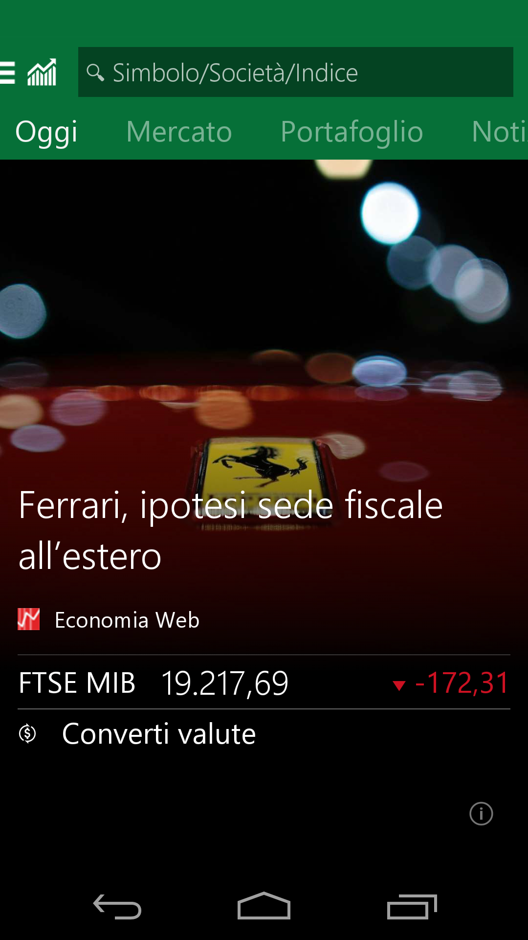 Android application MSN Money- Stock Quotes & News screenshort