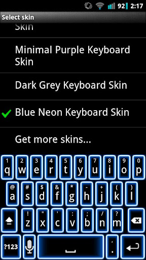免費下載個人化APP|Blue Neon Keyboard Skin app開箱文|APP開箱王