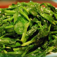 Sautéed Snow Peas, Sugar Snap Peas, and Pea Shoots