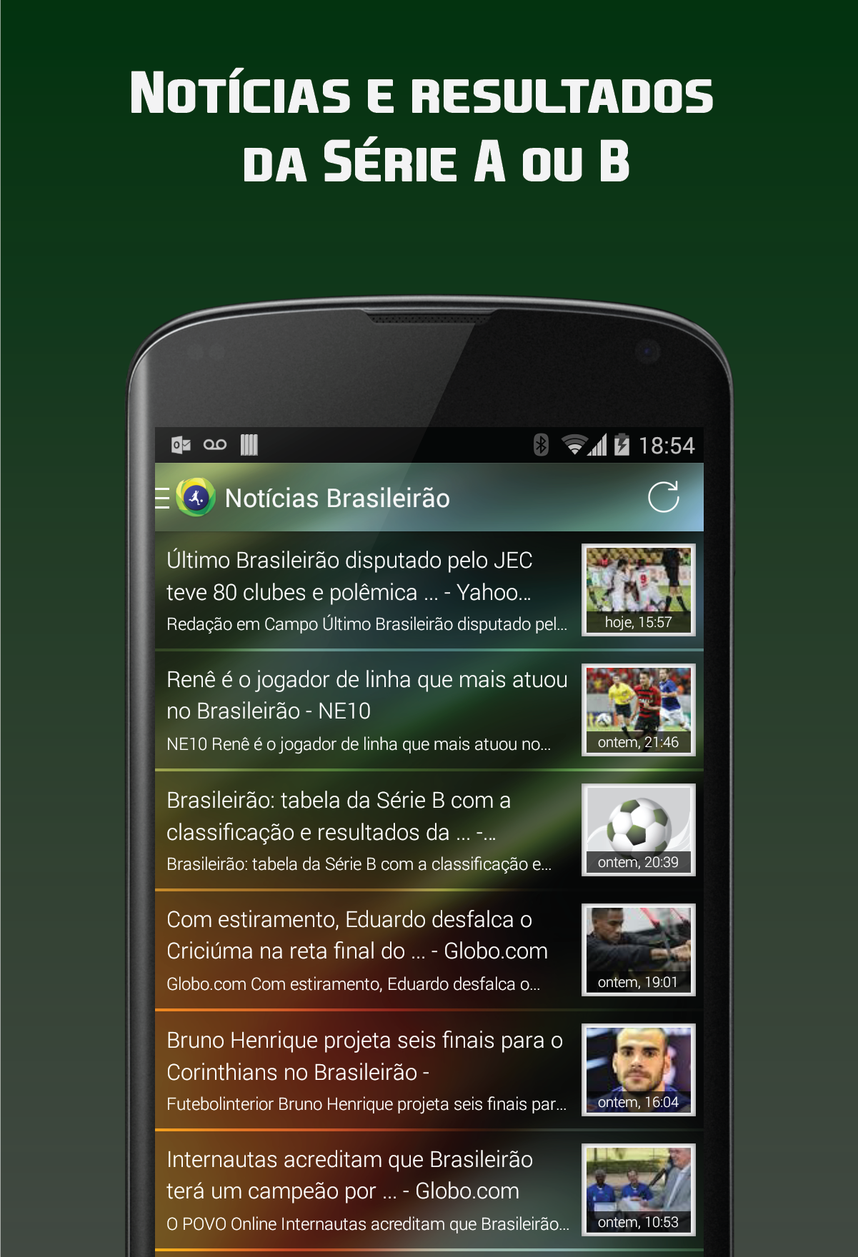 Android application Brasileirão Pro 2016 Série A B screenshort