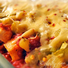 Pineapple Salsa Chicken Enchiladas