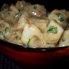 Warm Potato Salad With Sweet Chili Sour Cream