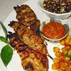 Ga Lui (skewered five spice chicken)