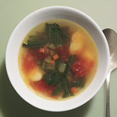 Spring Greens and Lima Bean Soup