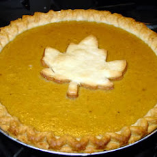 Homemade Fresh Pumpkin Pie