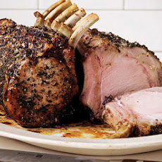 Double Rack of Pork with Burnt Orange-Caramel Pan Sauce