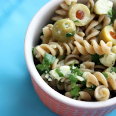 Three-Cheese and Olive Pasta Salad