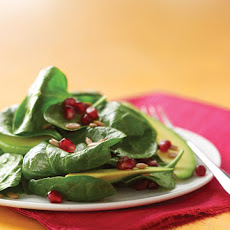 Spinach Salad with Pomegranate and Avocado
