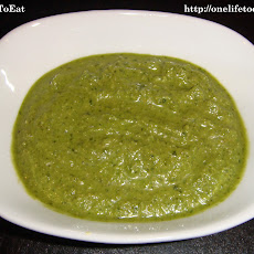 Simple Coriander chutney - Mumbai style