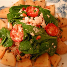 Tabbouleh With Marinated Artichokes and Baby Spinach