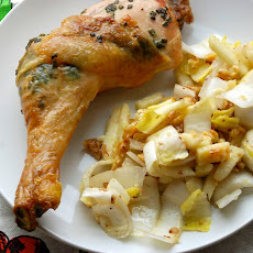 Sage-Roasted Chicken with Endive Salad