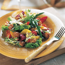 Winter Salad with Sauteed Bay Scallops