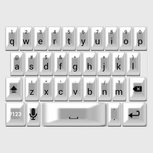 White Pearl Keyboard Skin 個人化 App LOGO-APP開箱王
