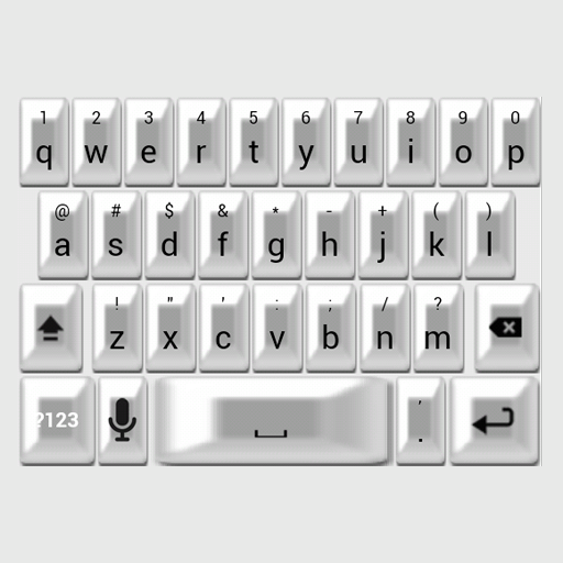 White Pearl Keyboard Skin LOGO-APP點子