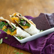 Sweet Potato and Spinach Burrito