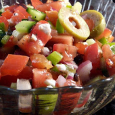 Greek Garden Salad for 2