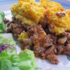 Pastel De Choclo (Beef Casserole With Corn Batter Topping)