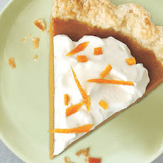 Citrus Pumpkin Pie with Grand Marnier Cream