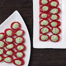 Cherry Tomato Pesto Bites