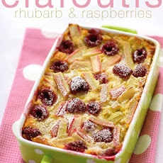 Rhubarb, Raspberry Clafoutis