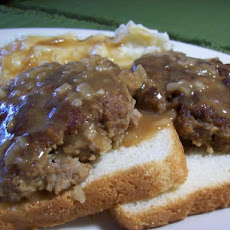 Beef Patties in Onion Gravy