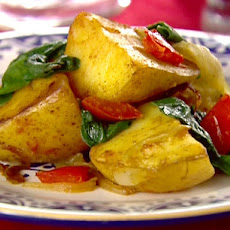 Spiced Potatoes and Spinach