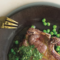 Broiled Lamb Chops with Mint Chimichurri