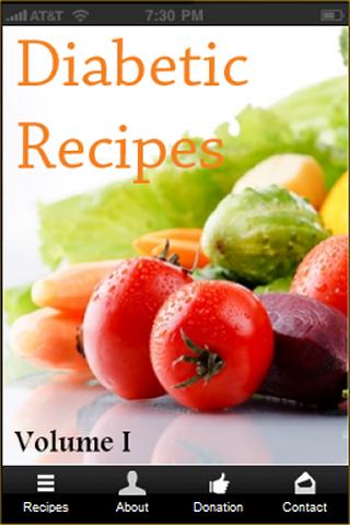 Diabetic Recipes Volume 1