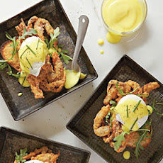 Fried Soft-Shell Crabs Benedict