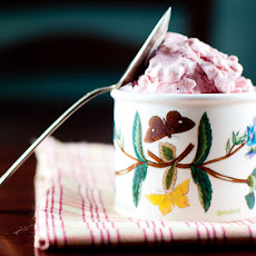 Strawberry Creme Fraiche Ice Cream