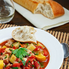 Fish and Zucchini Puttanesca Stew