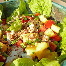 Tropical Salad With Pineapple and Tomatoes