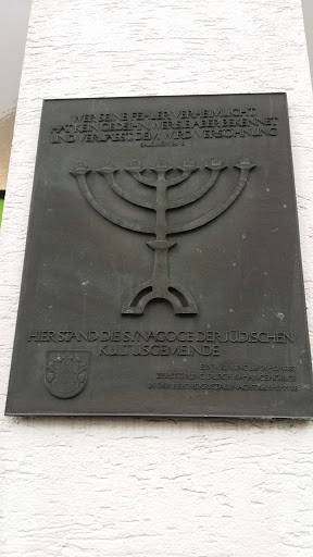 Erinnerungstafel Einer Synagoge