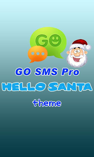 GO SMS Pro Hello Santa theme