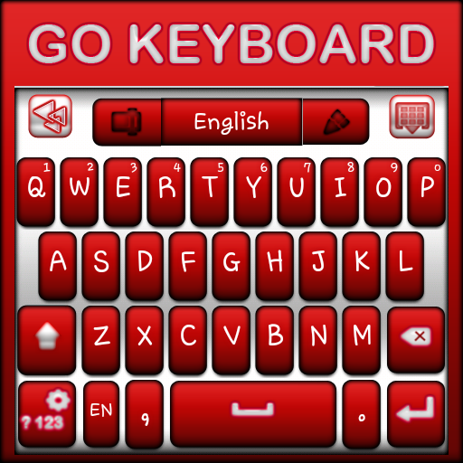 Go Keyboard Red and White 個人化 App LOGO-APP開箱王