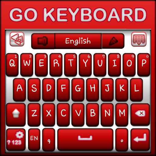 Go Keyboard Red and White LOGO-APP點子