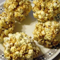 Peanut Butter Popcorn Balls
