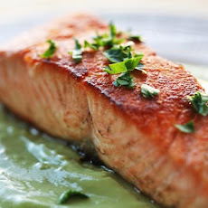 Pan Seared Salmon with Avocado Remoulade