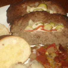 Pickle Stuffed Meatloaf