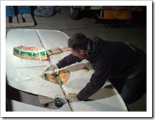 Het opvullen van het eerste gat