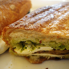 Eggplant and Mozzarella Panini