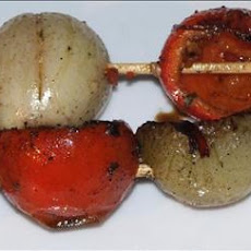 Garlic Chile Potato Kebabs