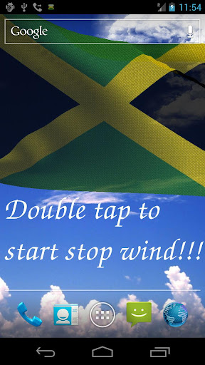 3D Jamaica Flag Live Wallpaper