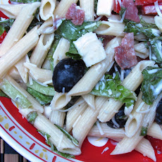 Creamy Caesar Pasta Salad with Romaine