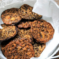 Chocolate Lace Cookies with Orange Zest