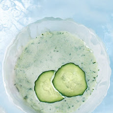 Chilled Cucumber, Basil, and Mint Soup