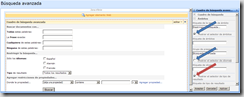 Configuramos el Cuadro de búsqueda avanzada