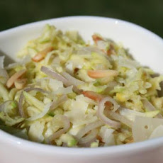 Zucchini Saute With Lemon Zest, Parmigiano-Reggiano and Almonds